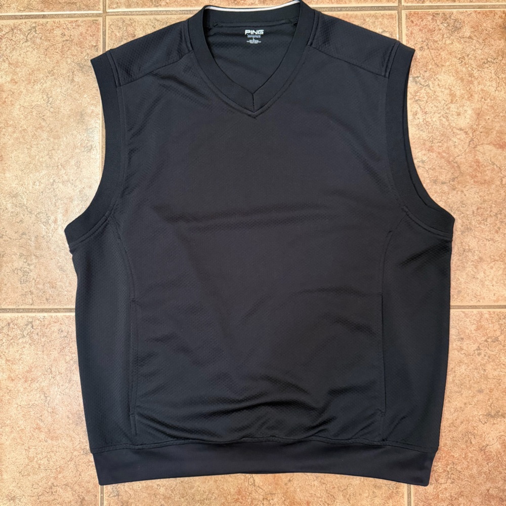 PING Golf Men’s Performance Pullover Vest Size Large Black